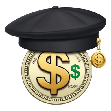 boné com simbolo de $ hype sticker