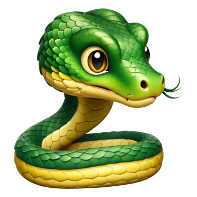 cute snake head sticker