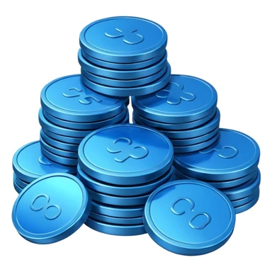blue coins credit pack sticker