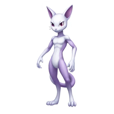 Anthro Mewtwo-Pokémon full body sticker