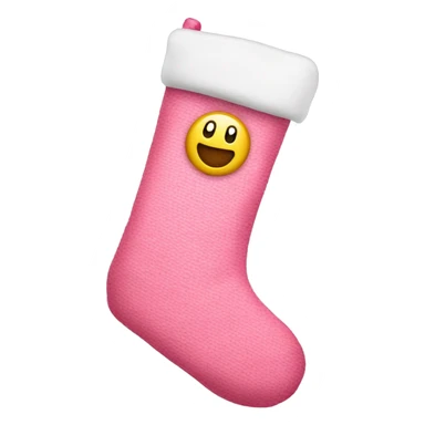 link pink christmas stocking sticker