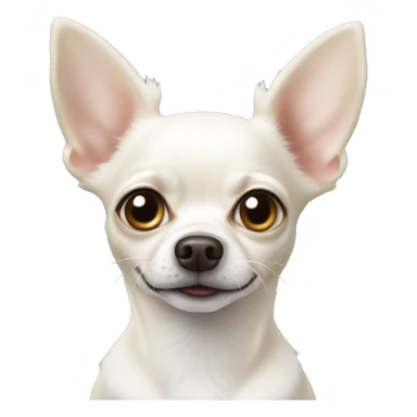 white chihuahua terrior sticker