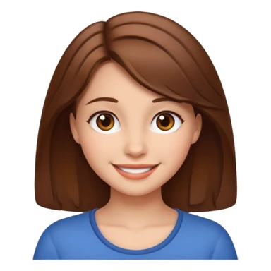 Fille amoureuse avec un sourire niet sticker