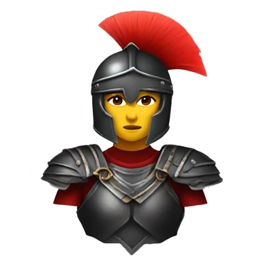 Fantasy spartan warrior female wearing detailed black armor with a red plumed helmet
 sticker