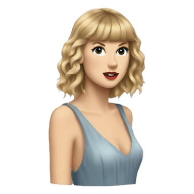Taylor Swift during her evermore era sticker
