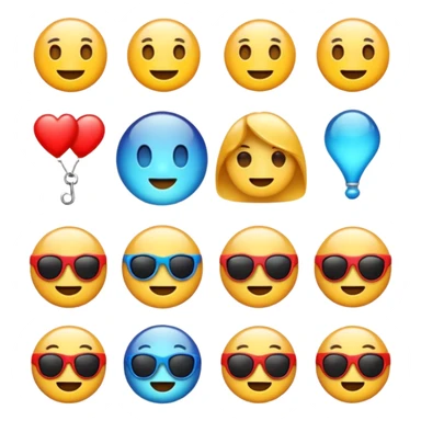 Cool emojis hi de do tum sticker