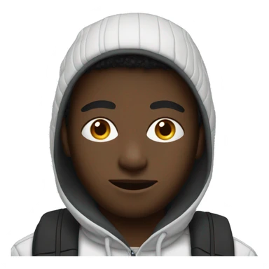 black boy with a ski mask sticker
