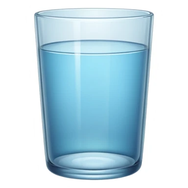 wide empty glass sticker