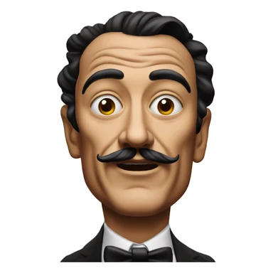 Dali with makeup sticker