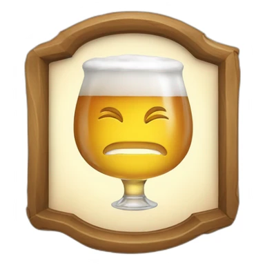 A pub sign with the text "Chez toine" sticker