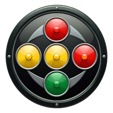 mac os icon rotation retro traffic signal arrows rotating sticker