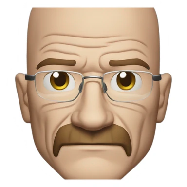 walter white blushing sticker