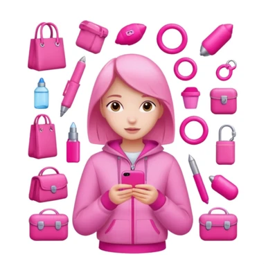 girl everything pink sticker