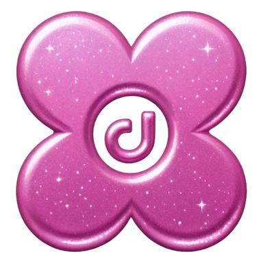 glitter pink simbolo Douyin sticker