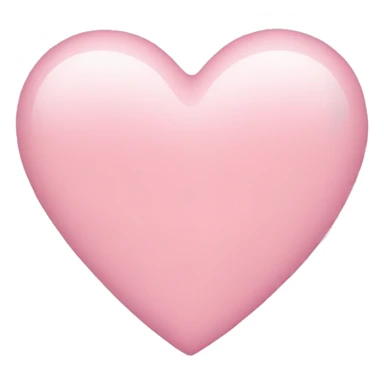 light pink heart sticker