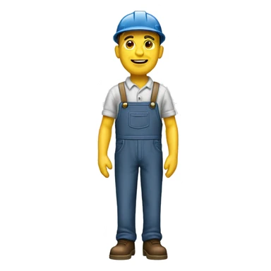 1960 worker fullscale standing sticker