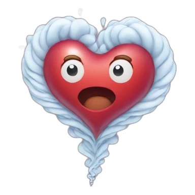heart tornado sticker