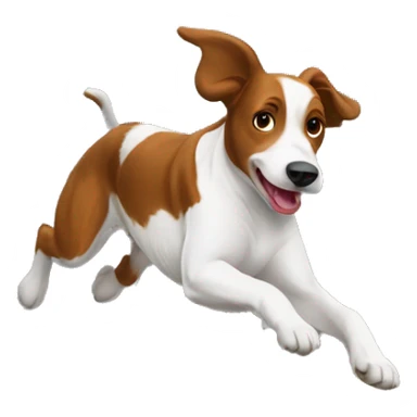 brittany dog agility jumping over bar jump sticker