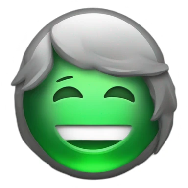 un encendedor de vidrio degradado verde neón y púrpura con fondo ahumado negro y gris sticker