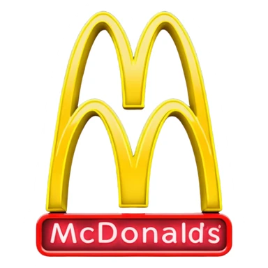 Neon McDonald’s  sticker