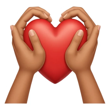 Corazón con las manos como éstas🖐️ sticker