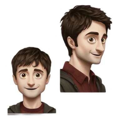 Daniel radcliffe and elijah wood sticker
