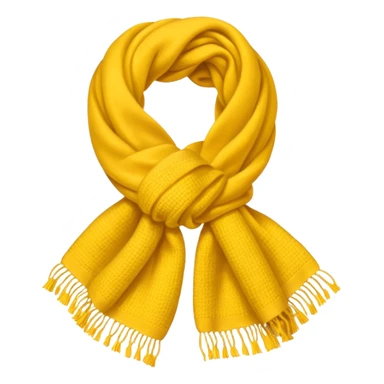yellow woolen scarf sticker