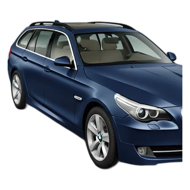 2010 bmw 525td touring picado in dark metallic blue sticker
