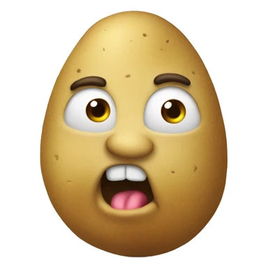 A fat snotty potato  sticker