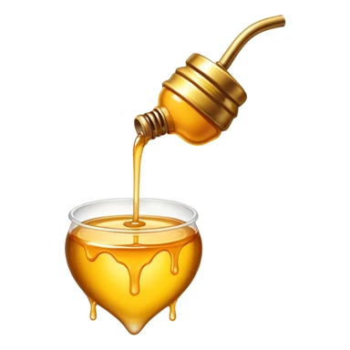 Gold honey drip sticker