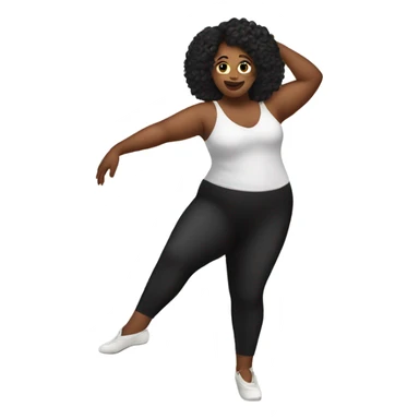 Plus sized dancer sticker