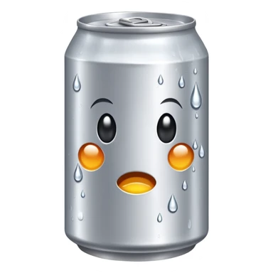 dented soft drink can sticker