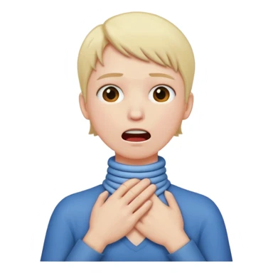 hands around neck and choking  sticker