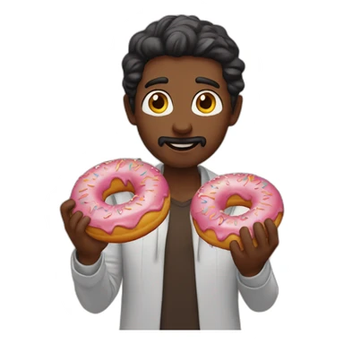 Omer eat donuts sticker