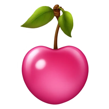 Pink cherry sticker