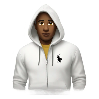 Ralph Lauren White hoodie sticker