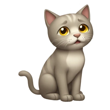 Gato llorando triste  sticker