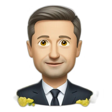 President of Ukraine Zelensky sticker