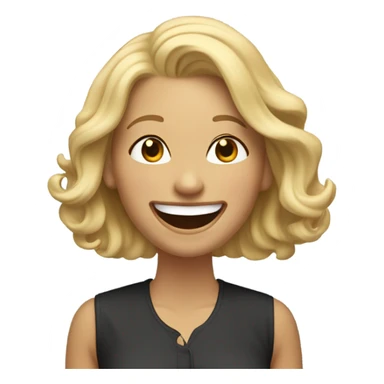 blonde karen laughing sticker