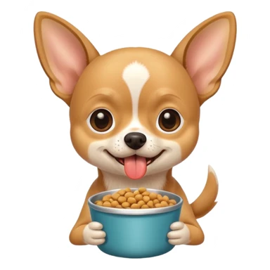 Chihuahua dog food area sticker