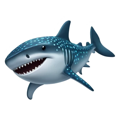 A whaleshark wearing a bow tie  sticker
