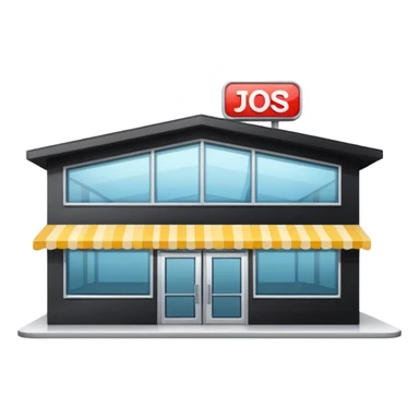 Self-service restaurants building sticker