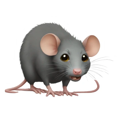 disgusting rat sticker