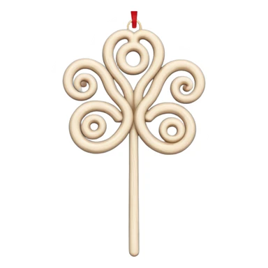 Chichilaki - georgian Christmas decoration from a stick sticker