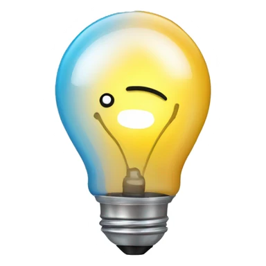 IA chatbot lightbulb sticker