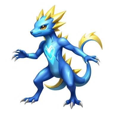  Shiny Sparkly Electric Cool Epic-Manectric-Fakémon-creature sticker