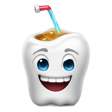 Molar drinking soda sticker