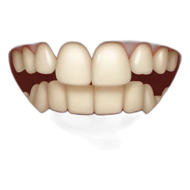 Gap front teeth sticker