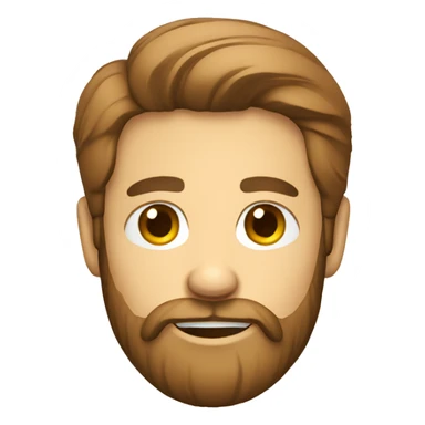 friendly bearded man in shirt sticker