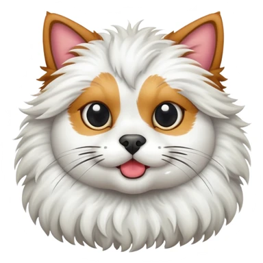 A mix of a cat and a dog sticker